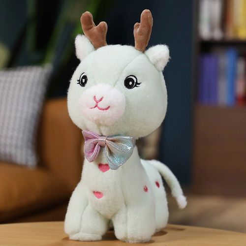Peluche girafe mignonne du zoo, poupe debout, amour, cerf, griffe, machine, poupe fminine Vert-75cm