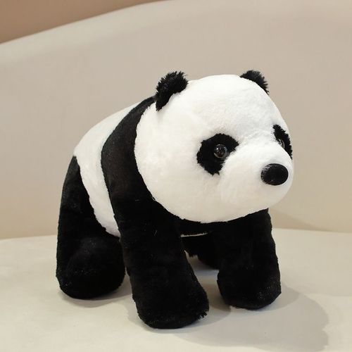 Peluche panda mignon assis, poupe ours polaire, grande machine  saisir, cadeau Panda noir assis - Petit modle, longueur 40 cm, poids 0,45 kg