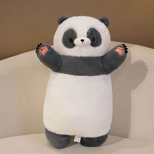 Peluche panda ours polaire doux et mignon, oreiller de couchage, grande poupe machine  saisir Long coussin panda noir et blanc - 60 cm 0,57 kg