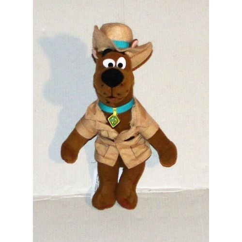 Peluche Scooby Doo En Safari Lansay - Doudou Chien Scoubi Aventurier 21 Cm