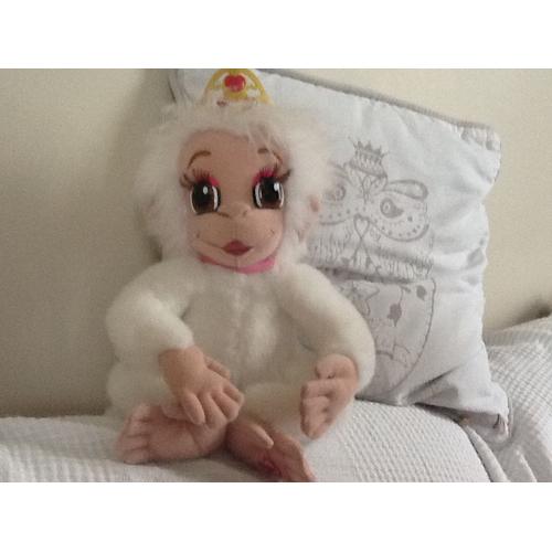 Peluche singe blanc interactif tallulah Barbie mattel | Rakuten