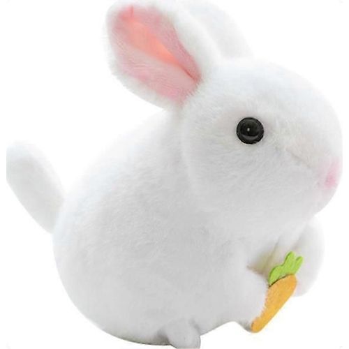 Peluches, lapin en peluche  tirer, jouets ducatifs interactifs, lapin en peluche, jouets de lapin qui remue la queue, lapin  remonter