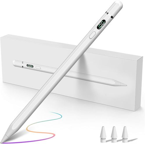Pencil 1ere Generation Pour Apple, Stylet Pour Ipad (2018-2024) Avec Chargeur Usb C, Palm Rejection & Tilt Sensitivity, Pencil Pour Ipad 6-10 Gen, Ipad Pro 11