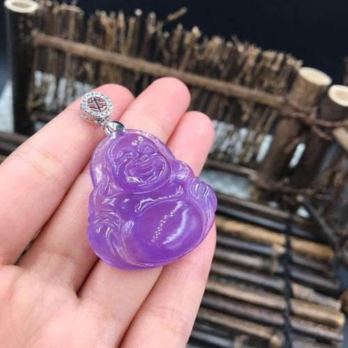 Pendentif Bouddha En Jade De Bourgogne Naturel Pour Femmes Et Hommes, Bijoux En Jade Violet, Breloques  La Mode, Amulette En Pierre De Jades Birman Vritable, Cadeaux