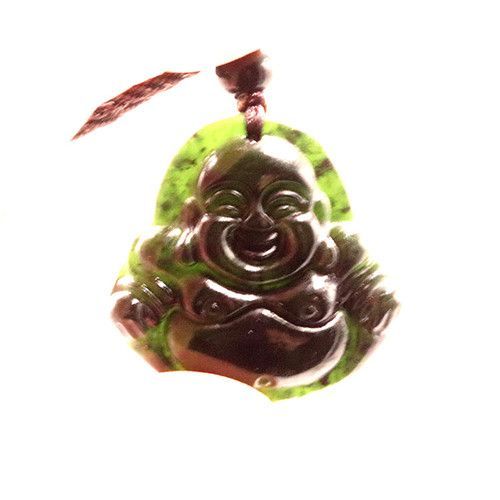 Pendentif Bouddha En Jade Maitreya, Noir Et Vert, Collier, Breloque En Obsidienne Naturelle, Bijoux  La Mode, Amulette Porte-Bonheur, Cadeau Pour Hommes Et Femmes
