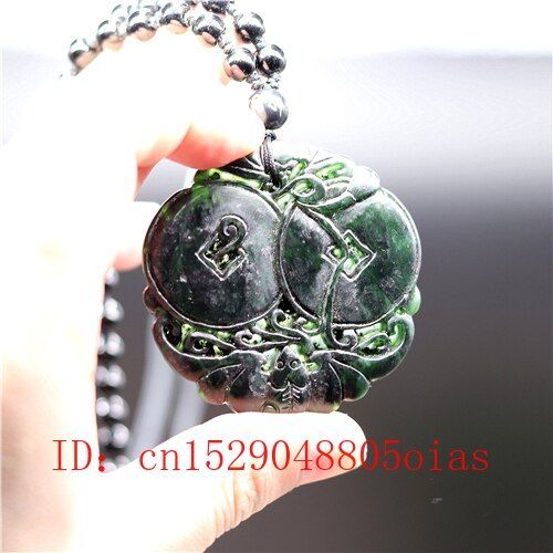 Pendentif Chauve-Souris En Jade Chinois Noir Et Vert Naturel, Collier Obsidienne, Breloque, Bijoux, Accessoires, Amulette Sculpte, Cadeaux Pour Hommes