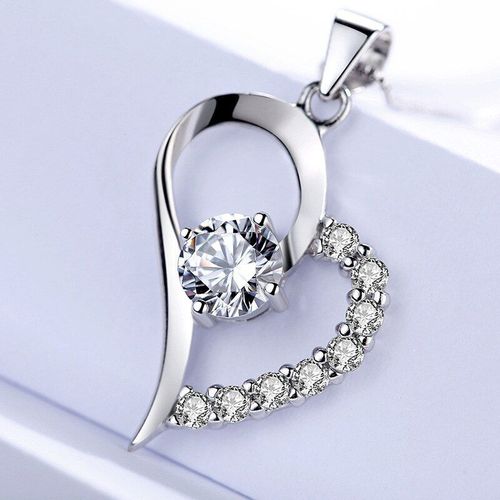 Pendentif D'amour Coren En Forme De CUr Et De Flches Pour Femmes, Collier En Diamant, Bijoux, Collier Initial
