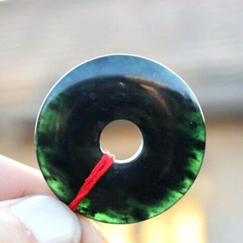 Pendentif De Boucle De Scurit Sculpt  La Main En Jade  Encre Noire Naturelle, Bijoux  La Mode Pour Hommes Et Femmes, Collier Noir, Accessoires Cadeaux