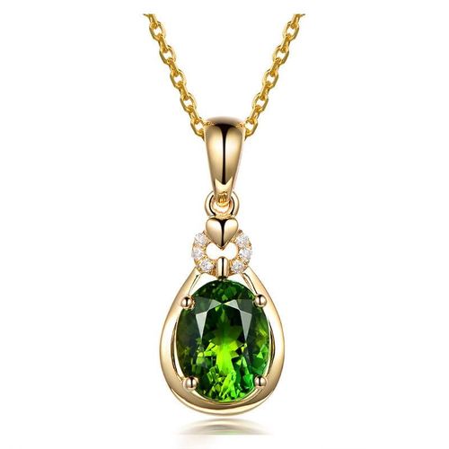 Pendentif Dlicat Goutte D'eau En Cristal Vert Zircon Pour Femmes, Collier, Chane De Clavicule, lgant, Assorti Avec Tout, Cadeau D'anniversaire
