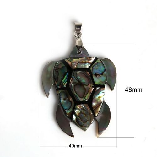 Pendentif En Coquillage D'ormeau Naturel Pour Femmes, Design De Mode, Tortue, Pendentif De Collier, Fabrication De Bijoux