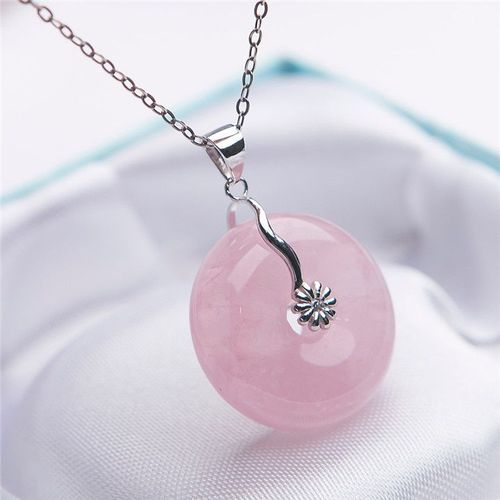 Pendentif En Forme D'toile En Quartz Rose Naturel Vritable, 20x8mm, Pendentif En Forme De CUr, Amour, Reine Du Maroc, Fermoir En Cristal, Bijoux Aaaaa