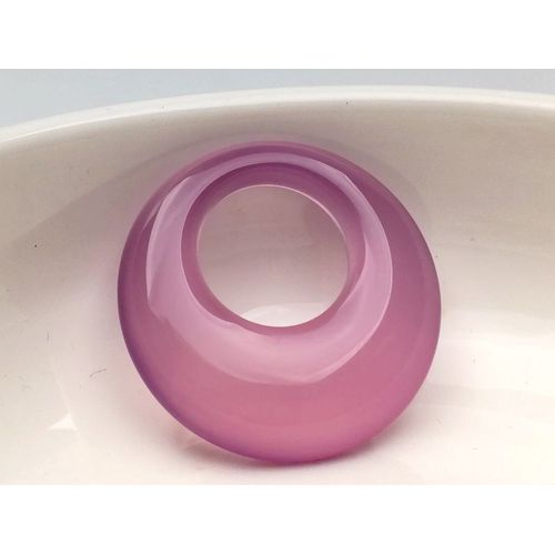 Pendentif En Forme De CUr Sculpt  La Main En Calcdoine Rose Naturelle, Boucle, Bijoux Boutique De Mode, Pendentif En Agate Pour Hommes Et Femmes, Cadeau