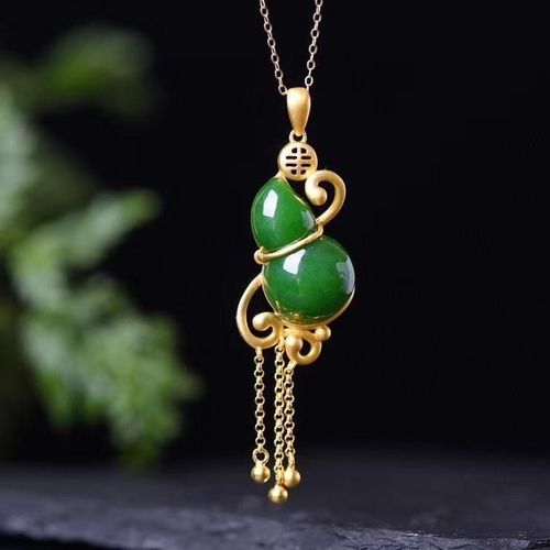 Pendentif En Jade Naturel Hotian Pour Femmes, Petit Collier En Jade, Calebasse, En Argent Sterling S925, Style Ethnique Ancien, Cheonggs De Style Chinois