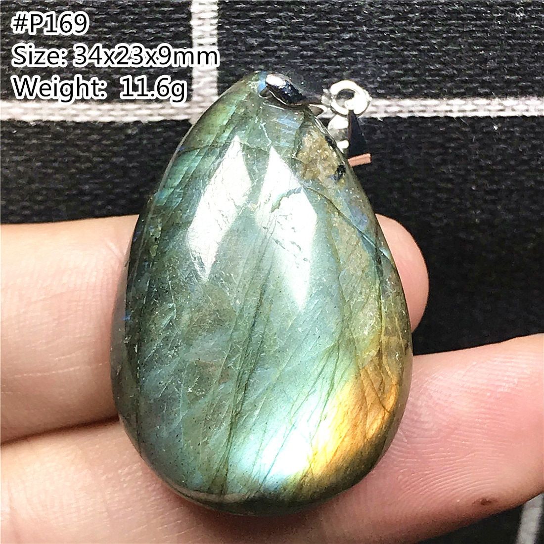 Pendentif En Labradorite Jaune Clair Naturelle, Bijoux Pour Femmes Et Hommes, En Cristal, Goutte D'eau, En Argent, 34x23x9mm, Perles En Pierre De Lune, Aaaaa