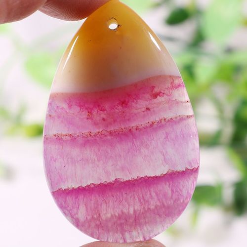 Pendentif En Pierre D'agates En Cristal Naturel, Perle En Forme De Gode Druzy Jaune Et Rouge, Plusieurs Tailles, Pour La Fabrication De Bijoux, 1 Pice