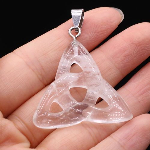 Pendentif En Pierre Naturelle, Breloques En Quartz Rose, Clip Agate, Cratif, Populaire Pour La Douzaine D'artisanat, Collier  Faire Soi-Mme, Pull, Joaillerie