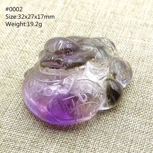 Pendentif En Quartz Ametrine Naturel, Violet, Jaune, Cristal, Sculpt Pi Xiu, Cadeau D'anniversaire, Collier D'amour Aaaaa