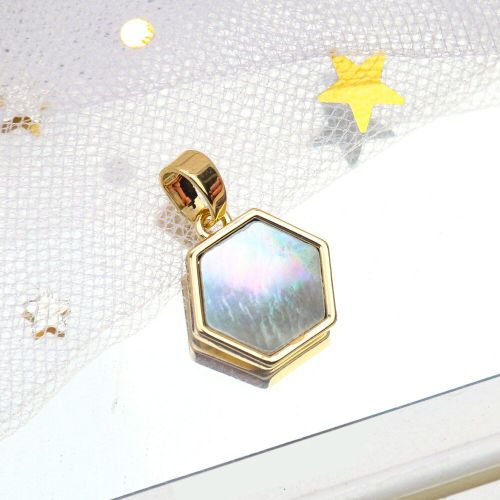 Pendentif Hexagonal En Coquillage Noir Pour Femme, Accessoire De Bijoux, Breloque, En Forme De Coquille Noire De Tahiti, En Nacre, La Sceau De Salomon, toile De David