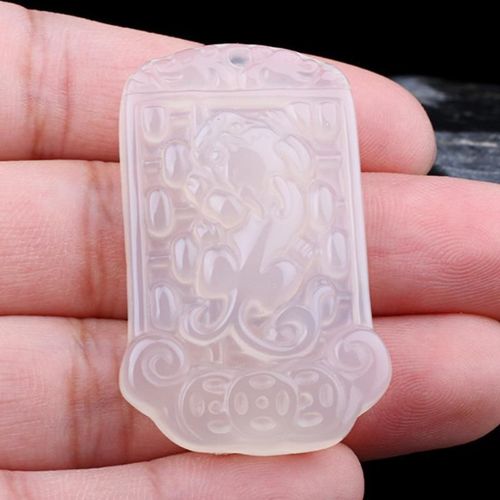 Pendentif Pixiu Porte-Bonheur En Jade Vert Naturel Pour Hommes Et Femmes, Breloques  La Mode Chrysoprase, Bijoux En Pierre De Jades Certifi Authentique, Amulette, Cadeaux
