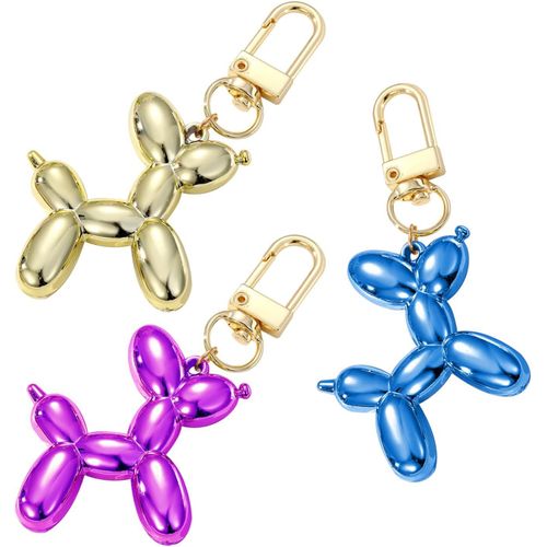 Pendentifs Cratifs En Forme De Chiot,Pendentifs Mignons,Porte-Cls Pour Femmes,Pendentifs De Dcoration De Sac,Porte-Cls  La Mode 3 Pices