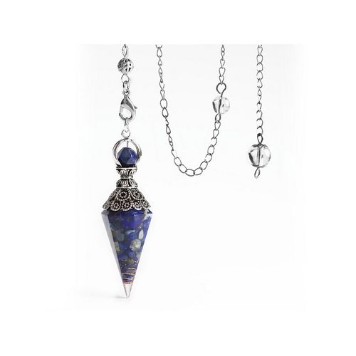 Pendentifs En Rsine Pendentifs Chakra Pendentifs Reiki Pendule De Radiesthsie Hexagonal Bleu