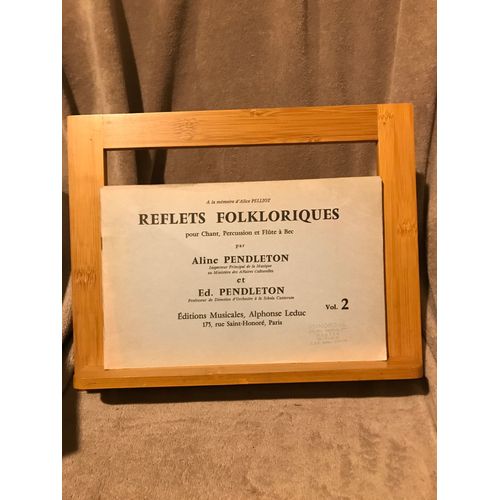 Pendleton Reflets Folkloriques Partition Chant Percussion Flute Bec Ed. Choudens Volume 2