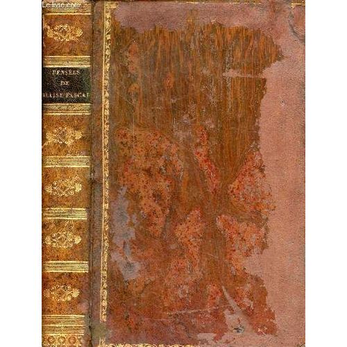 Penses De Blaise Pascal Suivies D Une Nouvelle Table Analytique - Nouvelle dition.   de blaise pascal 