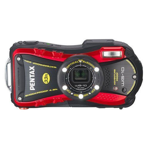 PENTAX appareil photo numrique tanche PENTAX WG-10 Red 1cm macro macro support inclus PENTAX WG-10rd 12653