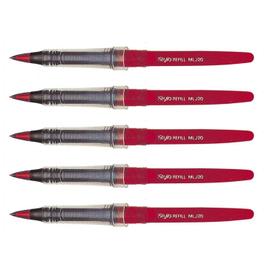 Pentel Lot De Recharges Pour Feutre Plume Mlj Rouge Rakuten