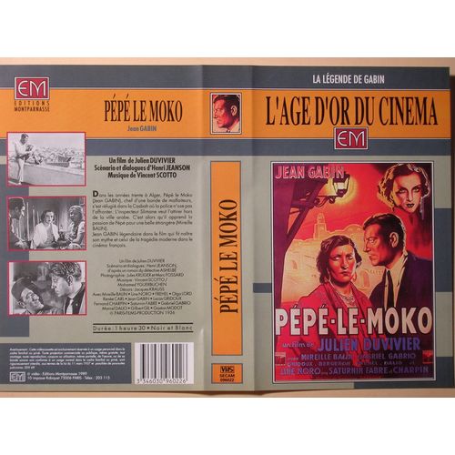 Pp Le Moko de Julien Duvivier