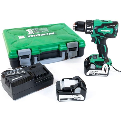 Perceuse Visseuse  Percussion 70nm Hikoki 18v 5.0ah Induction 2 Batteries Chargeur En Coffret Dv18dbslwjz