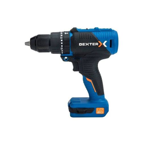 Perceuse  Percussion Sans Fil Dexter 20 V 0 Ah, Sans Batterie Up20 20vidv3-60bla.1