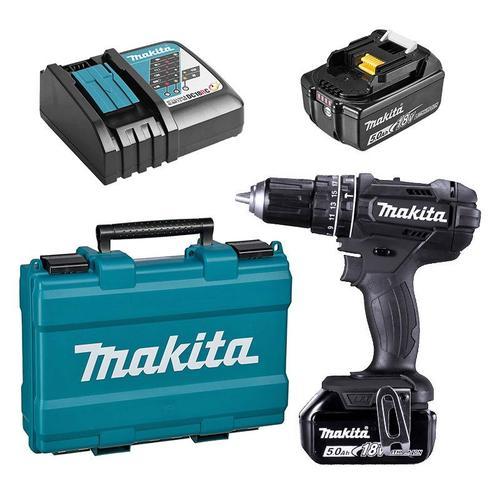 Perceuse Visseuse  Percussion Makita Dhp482rteb (2 X 5,0 Ah)