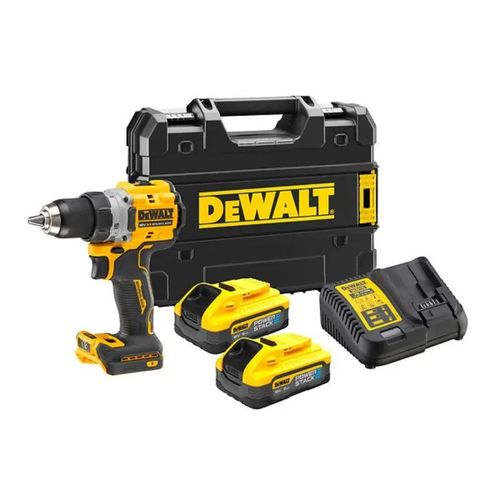 Perceuse Visseuse Dewalt Powerstack - 2 Batteries 18v 5ah - Dcd800h2t-Qw