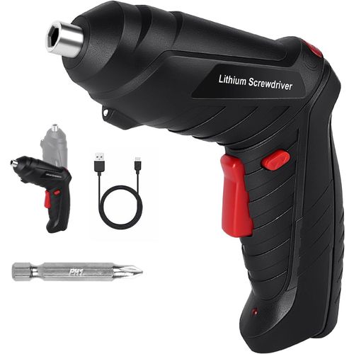 Perceuse Visseuse Sans Fil 3.5nm, Visseuse Devisseuse 1300mah 3.6v, Cble Charge Usb, Idal Pour Artisans, Installation De Meubles Et Jouets[Mat790659]