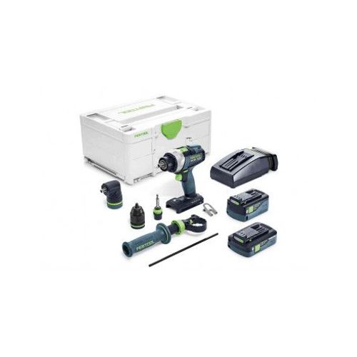 Perceuse-Visseuse Sans Fil Quadrive Tdc 18/4 5,2/4,0 I-Set | 577243 - Festool