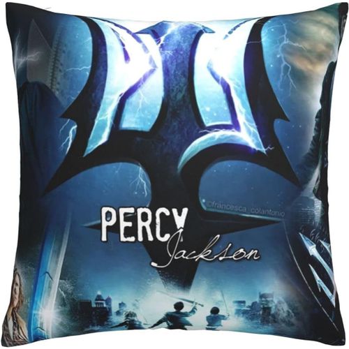 Percy Jackson Housses De Coussin Taies D'oreiller Confortables Housse De Coussin Carre Taie D'oreiller Douce Pour Canap, Chambre  Coucher, Maison, Voiture Avec Fermeture clair Invisible 18 X 18 Pouces, Ensembles De 1