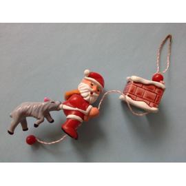 Pere Noel Chien Cheminee Objet A Suspendre Sapin Humour Decoration Kinder Surprise Rakuten