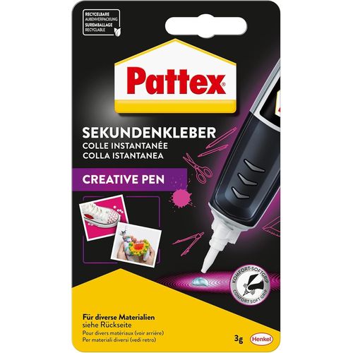 Perfect Pen, Colle Instantane Extra Forte Et Prcise Pour Un Dosage Prcis, Super Colle Stylo Pour Des Matriaux Comme Le Bois, Le Caoutchouc Et La Porcelaine, 1x Stylo De 3 G
