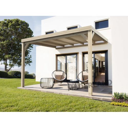 Pergola Adosse En Bois Reims 600 X 400 Cm - Maderland