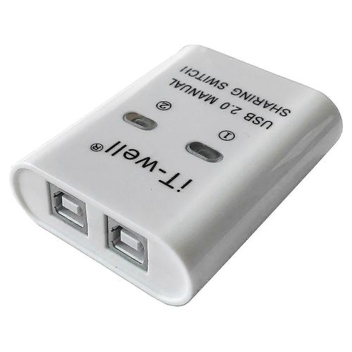 Priphrique de partage dimprimante USB, priphrique de partage dimprimante 2 en 1, commutation Kvm manuelle  2 ports Splitte