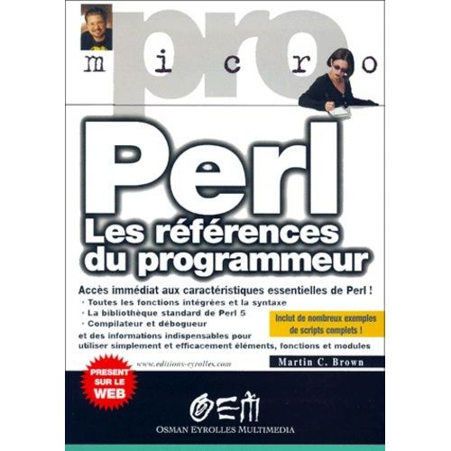 Perl : Les Rfrences Du Programmeur   de Brown Martin-C  Format Broch 