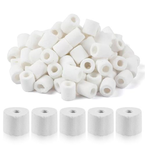 Perle Céramique 500g Bagues de Filtration en Céramique, Aquarium Filtration Eau Perles De