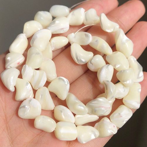Perles De Coquillage En Nacre Blanche Naturelle, Rondelles En Forme D'toile, De CUr, D'eau Douce, Pour La Fabrication De Bijoux, Bracelets  Faire Soi Mme