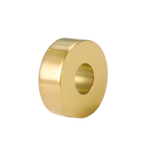 Perles De Document En Or Pour Bijoux De Direction, Breloque En Acier Inoxydable, Cube Noir, Entretoise, Logo Personnalis, Nom, Bracelet  Faire Soi-Mme, Accessoires, 8mm