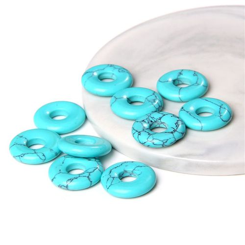 Perles De Labrumen Noir Naturel, Pendentif En Pierre D'Il De Tigre Reiki, Grand Trou De 6mm, Nministriels D Chinois Pour Bracelet Excutif Diy, 18mm, 1  5 Pices
