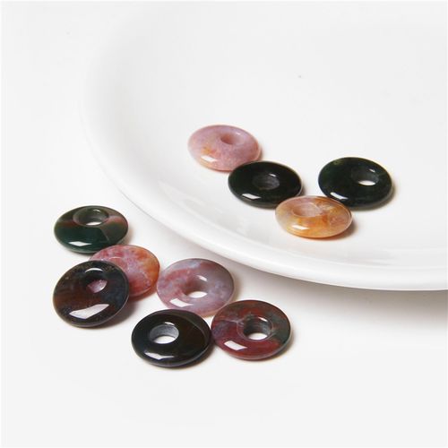Perles De Labrumen Noir Naturel, Pendentif En Pierre D'Il De Tigre Reiki, Grand Trou De 6mm, Nministriels D Chinois Pour Bracelet Excutif Diy, 18mm, 1  5 Pices