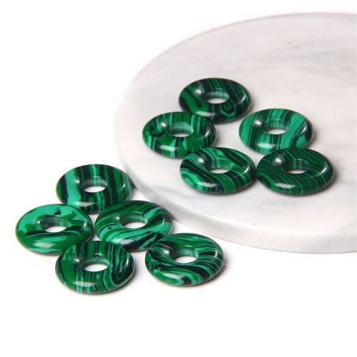 Perles De Labrumen Noir Naturel, Pendentif En Pierre D'Il De Tigre Reiki, Grand Trou De 6mm, Nministriels D Chinois Pour Bracelet Excutif Diy, 18mm, 1  5 Pices