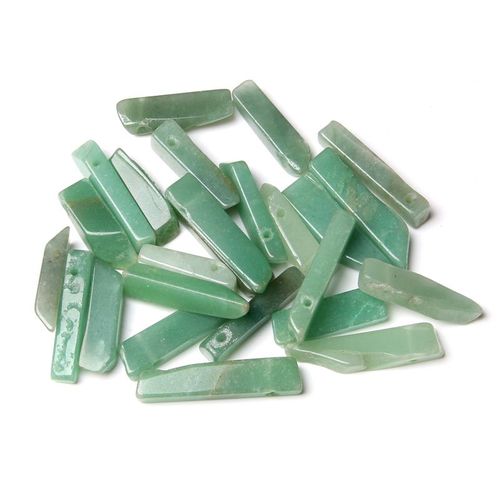 Perles De Quartz Naturelles, 5 Pices, 5-8*20-48mm, Plaque D'amazonite, Bton Rugueux, Perles Rectangulaires Pour La Fabrication De Colliers De Bijoux  Faire Soi-Mme