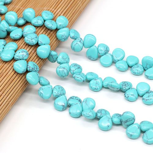 Perles En Pierre D'agates Naturelles, Quartz Rose En Forme De Goutte D'eau, Artisanat Lisse Fait  La Main, Fabrication De Bijoux De Bracelet Diy